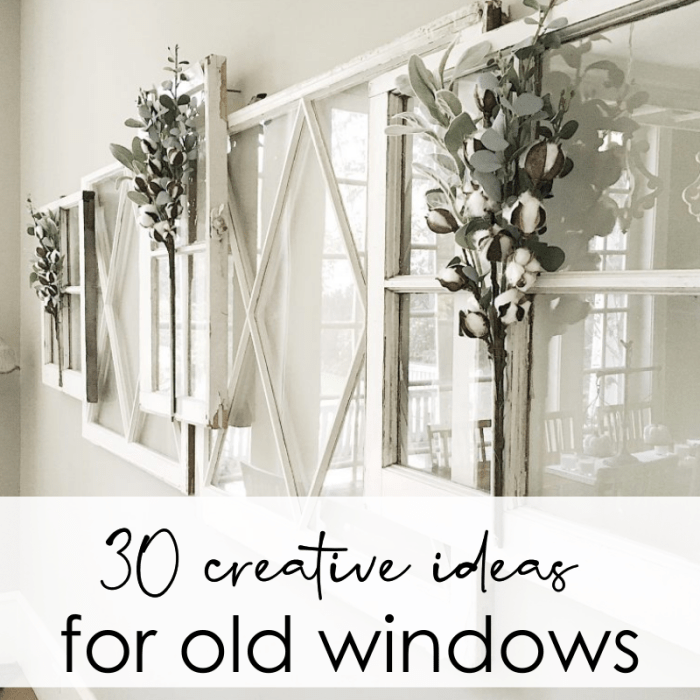 How to decorate an old farmhouse window