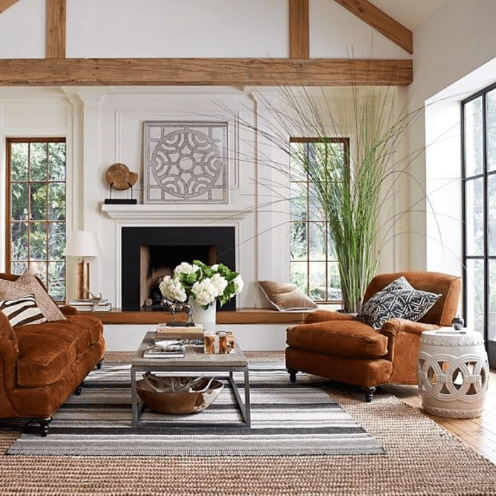 How to decorate a modern rustic living room