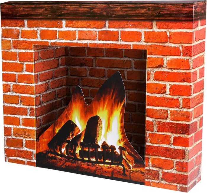 How to make a fake fireplace for decoration