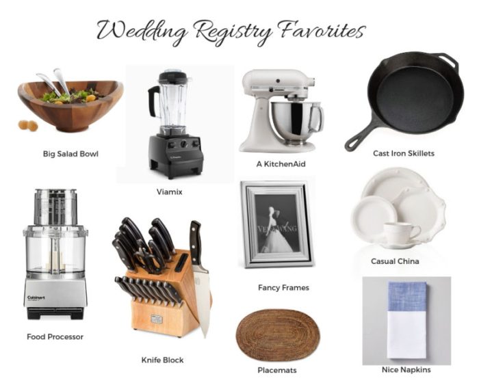 What to add wedding registry for farmhouse style decor