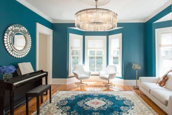 How to decorate a teal room