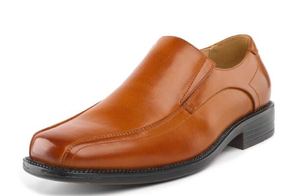 Mens brown dress shoes square toe