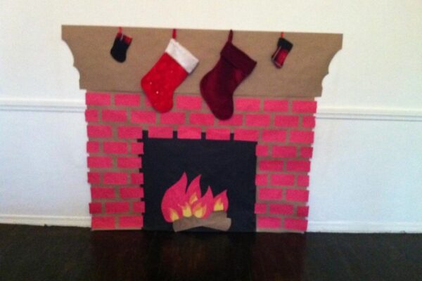 How to make a fake fireplace for decoration