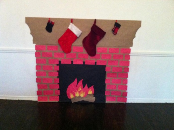 How to make a fake fireplace for decoration