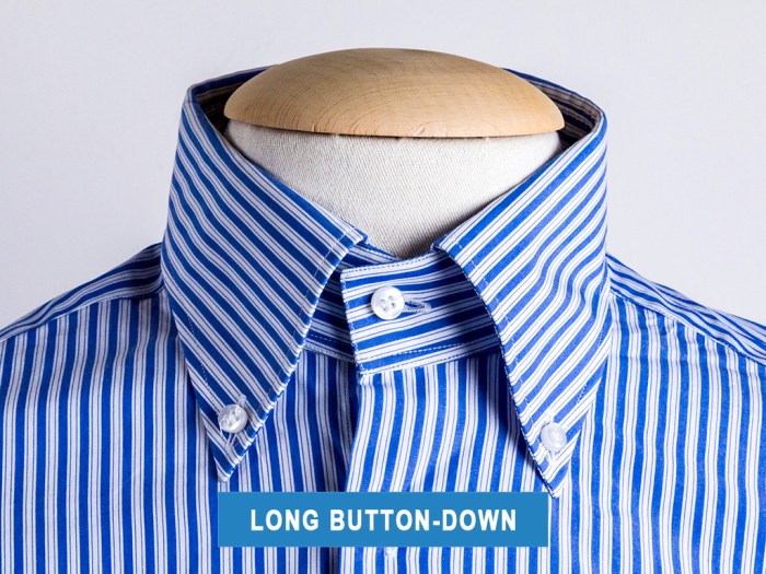 Men's button down collar dress shirt