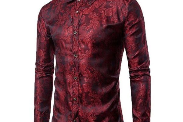 3/4 sleeve dress shirt mens