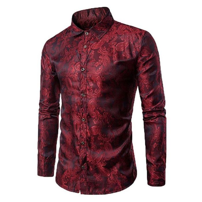 3/4 sleeve dress shirt mens