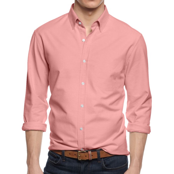 Men's button down collar dress shirt